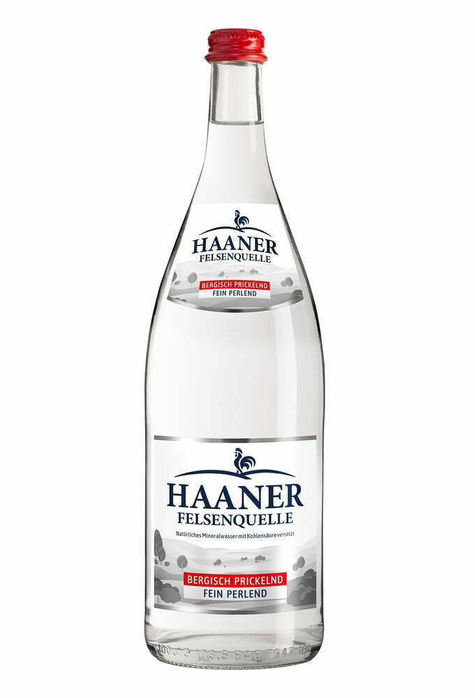 Haaner Felsenquelle Bergisch Prickelnd Fein Perlend 6x1,0 MW (MEHRWEG)