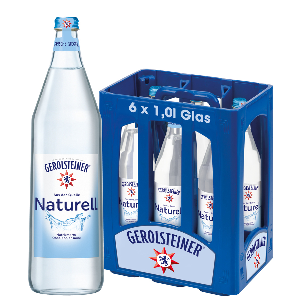 Gerolsteiner Naturell 6x1,0 MW (MEHRWEG)